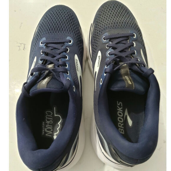 Brooks Ghost 15 Running Athletic shoes 9 Wo Navy/White active gym Athleisure - Picture 10 of 10